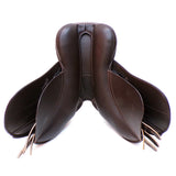 GFS Monarch Pony Jump Saddle S671, Adjustable Gullet - 16" Brown (SKU521)