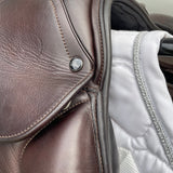Ideal Impala Pro Jump saddle - 17" XW, Brown (SKU558)