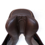GFS Monarch Pony Jump Saddle S671, Adjustable Gullet - 16" Brown (SKU521)