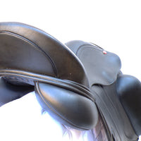Albion Fabrento Dressage Saddle, 17" MW (Adjusta Model) Black (SKU513)
