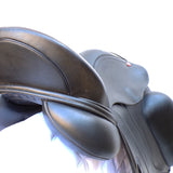 Albion Fabrento Dressage Saddle, 17" MW (Adjusta Model) Black (SKU513)