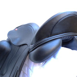 Albion Fabrento Dressage Saddle, 17" MW (Adjusta Model) Black (SKU513)