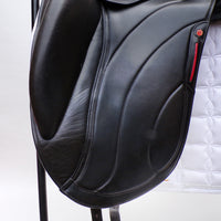 Albion Revelation Dressage Saddle, 17.5" W (Adjusta Model) Black (SKU506)