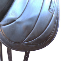 Albion Fabrento Dressage Saddle, 17" MW (Adjusta Model) Black (SKU513)