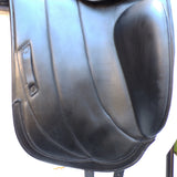Albion Fabrento Dressage Saddle, 17" MW (Adjusta Model) Black (SKU513)