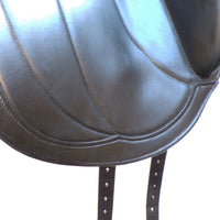 Albion Fabrento Dressage Saddle, 17" MW (Adjusta Model) Black (SKU513)