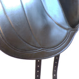 Albion Fabrento Dressage Saddle, 17" MW (Adjusta Model) Black (SKU513)