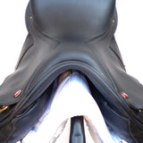 Albion Fabrento Dressage Saddle, 17" MW (Adjusta Model) Black (SKU513)