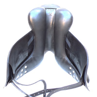 Albion Fabrento Dressage Saddle, 17" MW (Adjusta Model) Black (SKU513)