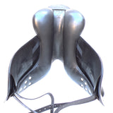 Albion Fabrento Dressage Saddle, 17" MW (Adjusta Model) Black (SKU513)