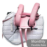 Inky Dinky Childs Leather Saddle, Pink NEW (SKU582)