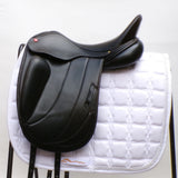 Albion Fabrento Dressage Saddle, 17" Wide (Adjusta Model), Black (SKU146)