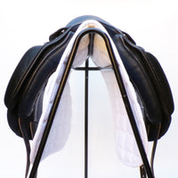 Collegiate Integrity Monoflap Dressage Saddle, Adjustable, 17", Black (SKU243) - BUY IT NOW