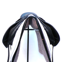 Bates Pony Dressage Saddle - Size 16", Black (SKU541)