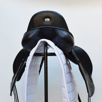 Fairfax World Class Monoflap Dressage Saddle on the Elias Panel, 17.5", Adjustable, Black (SKU510)