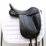 Albion Fabrento Dressage Saddle, 17" Wide (Adjusta Model), Black (SKU146)