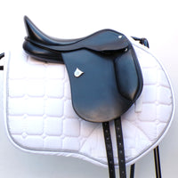 Bates Pony Dressage Saddle - Size 16", Black (SKU541)