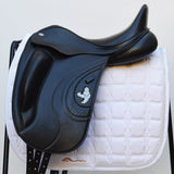 Fairfax World Class Monoflap Dressage Saddle on the Elias Panel, 17.5", Adjustable, Black (SKU510)