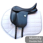 Bates Pony Dressage Saddle - Size 16", Black (SKU541)
