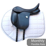 Bates Pony Dressage Saddle - Size 16", Black (SKU541)