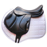 Voltaire Essentials Monoflap Jump saddle, 17" Black, Adjustable (SKU346) - BUY IT NOW