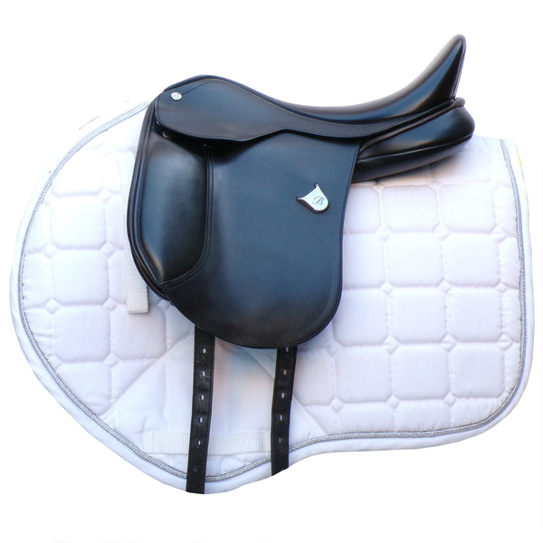 Bates Pony Dressage Saddle - Size 16", Black (SKU541) - BUY IT NOW