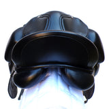 Collegiate Integrity Monoflap Dressage Saddle, Adjustable, 17", Black (SKU243) - BUY IT NOW