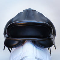Bates Pony Dressage Saddle - Size 16", Black (SKU541)