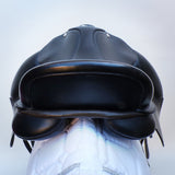 Bates Pony Dressage Saddle - Size 16", Black (SKU541)