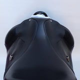 Bates Pony Dressage Saddle - Size 16", Black (SKU541)