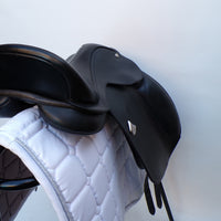 Bates Pony Dressage Saddle - Size 16", Black (SKU541)