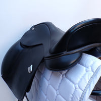 Bates Pony Dressage Saddle - Size 16", Black (SKU541)