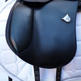 Bates Pony Dressage Saddle - Size 16", Black (SKU541)