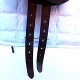 Bates Pony Dressage Saddle (Long Flap) - Size 15", Brown (SKU536)