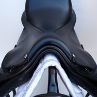 Bates Pony Dressage Saddle - Size 16", Black (SKU541)