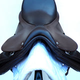 Bates Pony Dressage Saddle (Long Flap) - Size 15", Brown (SKU536)