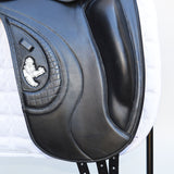 Fairfax World Class Monoflap Dressage Saddle on the Elias Panel, 17.5", Adjustable, Black (SKU510) - BUY IT NOW