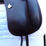 Bates Pony Dressage Saddle (Long Flap) - Size 15", Brown (SKU536)