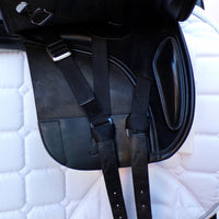 Bates Pony Dressage Saddle - Size 16", Black (SKU541)