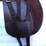Bates Pony Dressage Saddle (Long Flap) - Size 15", Brown (SKU536)