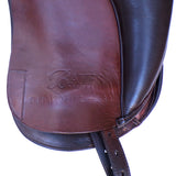 Bates Pony Dressage Saddle (Long Flap) - Size 15", Brown (SKU536)