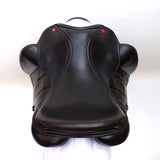 Albion Fabrento Dressage Saddle, 17" Wide (Adjusta Model), Black (SKU146)