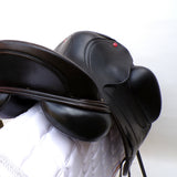 Albion Fabrento Dressage Saddle, 17" Wide (Adjusta Model), Black (SKU146)