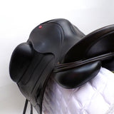 Albion Fabrento Dressage Saddle, 17" Wide (Adjusta Model), Black (SKU146)