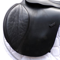 Kent and Masters Original High Wither GP saddle, Adjustable Gullet, 17.5", Black (SKU484)
