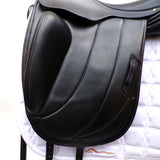 Albion Fabrento Dressage Saddle, 17" Wide (Adjusta Model), Black (SKU146)