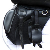 Kent and Masters Original High Wither GP saddle, Adjustable Gullet, 17.5", Black (SKU484)