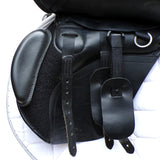 Kent and Masters Original High Wither GP saddle, Adjustable Gullet, 17.5", Black (SKU484)