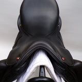 Albion Fabrento Dressage Saddle, 17" Wide (Adjusta Model), Black (SKU146)