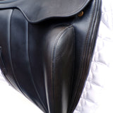 Albion Fabrento Dressage Saddle, 17" Wide (Adjusta Model), Black (SKU146)